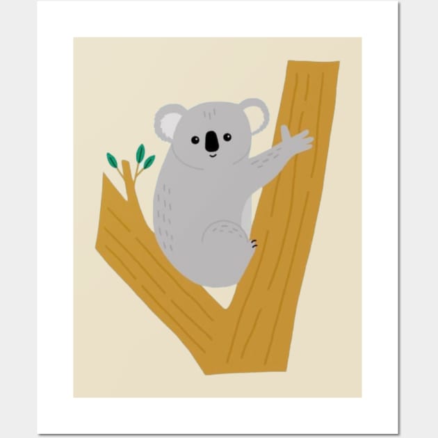 The koala was stunned Wall Art by Karding